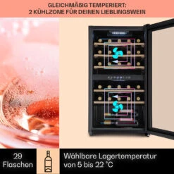 Barossa 29 Duo Weinkühlschrank 29 Fl 80 Ltr 2 Zonen Drucktasten -Outdoor Grills Verkaufsgeschäft 10041124 de 0003 usp