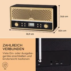 Glastonbury Go Digital-Radio Stereo Akku BT DAB/UKW MP3 USB Line-In -Outdoor Grills Verkaufsgeschäft 10041150 de 0007 usp