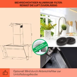 Ava 90 Dunstabzugshaube 90cm Wandhaube WiFi A++ 515m³/h Touch -Outdoor Grills Verkaufsgeschäft 10041168 de 0005 usp