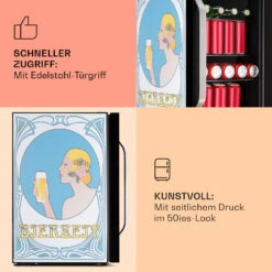 Beersafe 70 Bierzeit Edition Kühlschrank 70 Ltr 3 Böden Glas Edelstahl -Outdoor Grills Verkaufsgeschäft 10041176 de 0004 usp