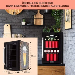 Beersafe 70 Birra Edition Kühlschrank 70 Liter 3 Böden Glas Edelstahl -Outdoor Grills Verkaufsgeschäft 10041178 de 0007 usp