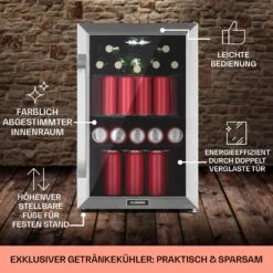 Beersafe 70 Birra Milano Edition Kühlschrank 70 Liter 3 Böden Panoramaglastür Edelstahl -Outdoor Grills Verkaufsgeschäft 10041179 de 0006 usp