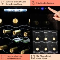 Barolo 12 Uno Weinkühlschrank 37 Ltr 12 Flaschen 11-18°C SingleZone -Outdoor Grills Verkaufsgeschäft 10041205 de 0005 usp