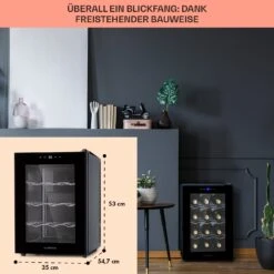 Barolo 12 Uno Weinkühlschrank 37 Ltr 12 Flaschen 11-18°C SingleZone -Outdoor Grills Verkaufsgeschäft 10041205 de 0006 usp