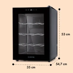 Barolo 12 Uno Weinkühlschrank 37 Ltr 12 Flaschen 11-18°C SingleZone -Outdoor Grills Verkaufsgeschäft 10041205 yy 0008 dimensions