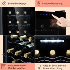 Barolo 15 Uno Weinkühlschrank 48 Ltr 15 Flaschen 11-18°C SingleZone -Outdoor Grills Verkaufsgeschäft 10041207 de 0005 usp