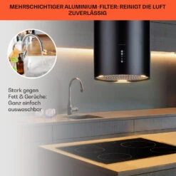 Bolea Inselabzugshaube Ø38cm Ab-/Umluft 600m³/h LED Inkl. Aktivkohlefilter -Outdoor Grills Verkaufsgeschäft 10041223 de 0006 usp