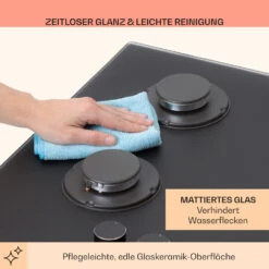 Firetale Gaskochfeld 5-flammig 70 Cm Aluminium-Brenner Inkl. Schlauch Und Druckminderer -Outdoor Grills Verkaufsgeschäft 10041300 de 0007 usp