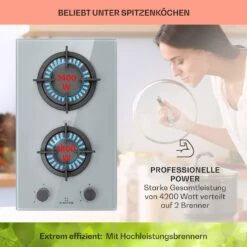 Firetale Gaskochfeld 2-flammig Aluminium-Brenner Erdgas/Propangas Inkl. Schlauch Und Druckminderer -Outdoor Grills Verkaufsgeschäft 10041301 de 0003 usp