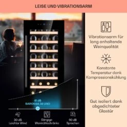 Barossa 38 Uno Weinkühlschrank 1 Zone 94 Ltr 38 Fl Touch-Display -Outdoor Grills Verkaufsgeschäft 10041306 de 0004 usp