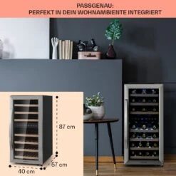 Vinamour 33 Duo Weinkühlschrank 2 Zonen 89 L / 33 Flaschen 5-18°C Touch -Outdoor Grills Verkaufsgeschäft 10041311 de 0006 logo