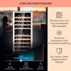 Vinamour 73 Duo Weinkühlschrank 2 Zonen 192 L/73 Flaschen 5-18°C Touch -Outdoor Grills Verkaufsgeschäft 10041314 de 0004 logo