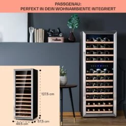 Vinamour 73 Duo Weinkühlschrank 2 Zonen 192 L/73 Flaschen 5-18°C Touch -Outdoor Grills Verkaufsgeschäft 10041314 de 0006 logo