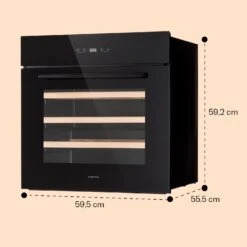 Vinsider 30 Built-In Uno Einbau-Weinkühlschrank 30 Flaschen 77 Ltr Edelstahl -Outdoor Grills Verkaufsgeschäft 10041357 yy 0008 dimensions