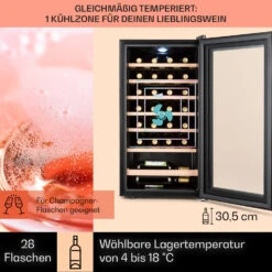 Barossa 29 Uno Weinkühlschrank 1 Zone 88 Ltr / 28 Fl Touch-Display -Outdoor Grills Verkaufsgeschäft 10041397 de 0003 usp