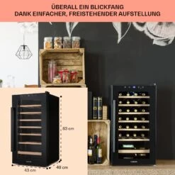 Barossa 29 Uno Weinkühlschrank 1 Zone 88 Ltr / 28 Fl Touch-Display -Outdoor Grills Verkaufsgeschäft 10041397 de 0006 usp