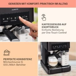 Arabica Comfort Espressomaschine 1350W 20 Bar 1,8l Touch-Bedienfeld -Outdoor Grills Verkaufsgeschäft 10041523 de 0003 usp