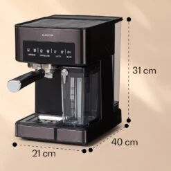 Arabica Comfort Espressomaschine 1350W 20 Bar 1,8l Touch-Bedienfeld -Outdoor Grills Verkaufsgeschäft 10041523 yy 0011 dimensions