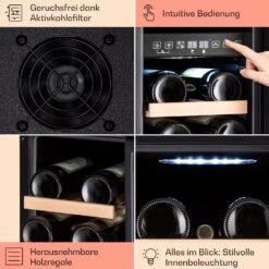 Vinovilla 17 Built-in Duo Vilhelmine Edition Weinkühlschrank 17 Fl. -Outdoor Grills Verkaufsgeschäft 10041821 de 0005 usp