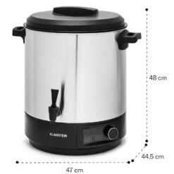 Abbey 25 Einkochautomat Getränkespender 25L 100°C 180min Edelstahl -Outdoor Grills Verkaufsgeschäft 10041838 yy 0008 dimensions