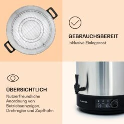 Abbey 40 Einkochautomat Getränkespender 40L 100°C 180min Edelstahl -Outdoor Grills Verkaufsgeschäft 10041839 de 0006 logo