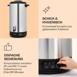Abbey 60 Einkochautomat Getränkespender 60L 100°C 180min Edelstahl -Outdoor Grills Verkaufsgeschäft 10041840 de 0004 logo