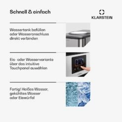 Aqueous Eiswürfelmaschine 3-in-1: Eiswürfel, Wasserspender: Heiß & Kalt 20 Kg/24h -Outdoor Grills Verkaufsgeschäft 10041845 de 0004 usp