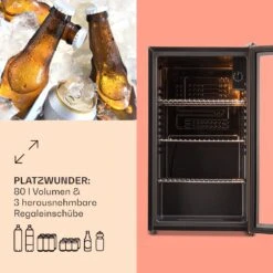 Beersafe XXL Kühlschrank 80 Liter 3 Böden Panoramaglastür -Outdoor Grills Verkaufsgeschäft 10041893 de 0005 usp