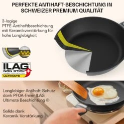 Noto Endurance Bratpfanne Ø24 Cm Geschmiedetes Aluminium Abnehmbarer Griff -Outdoor Grills Verkaufsgeschäft 10045002 de 0006 usp