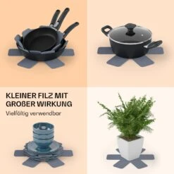 Noto Endurance Filz-Set 5 Stck. Sternförmig Sehr Weich Für Töpfe & Pfannen Ø38 Cm -Outdoor Grills Verkaufsgeschäft 10045021 de 0004 usp