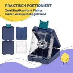 Klarstein Schmatzfatz Easy Snackbox 4 Fächer 18 X 15 X 5 Cm (BxHxT) -Outdoor Grills Verkaufsgeschäft 10045069 de 0004 usp