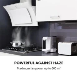 Sabia 90 Dunstabzugshaube | 90cm | 600 M³/h | Energieeffizienzklasse A | Inklusive 2 X Aktivkohlefilter -Outdoor Grills Verkaufsgeschäft 60002219 yy 0008 logo Klarstein Sabia 90 Dunstabzugshaube weiss