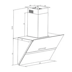 Aurea VII Dunstabzugshaube Umluftset 90cm Aktivkohlefilter Schwarz -Outdoor Grills Verkaufsgeschäft 60002223 yy 0008 logo Klarstein Aurea VII Dunstabzugshaube 90cm schwarz
