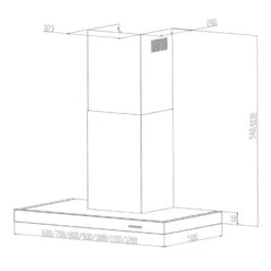 Zarah Dunstabzugshaube 60cm Umluftset 620 M³/h Aktivkohlefilter -Outdoor Grills Verkaufsgeschäft 60002280 yy 0008 titel klarstein measurements