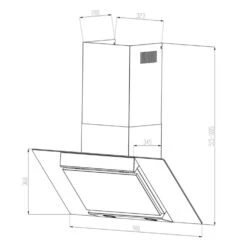 Zola Dunstabzugshaube Umluftset 90cm 635m³/h Aktivkohlefilter Schwarz -Outdoor Grills Verkaufsgeschäft 60002282 yy 0009 logo Klarstein Zola 90 Dunstabzugshaube