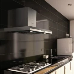 Finessa Dunstabzugshaube Umluftset 90cm 635 M³/h 2 Aktivkohlefilter -Outdoor Grills Verkaufsgeschäft 60002301 yy 0003 ambient Klarstein Finessa Dunstabzugshaube Edelstahl