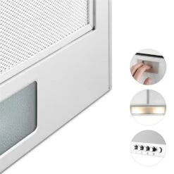 Karajan 60 Dunstabzugshaube Umluftset 536 M³/h Aktivkohlefilter -Outdoor Grills Verkaufsgeschäft 60002307 yy 0005 detail cooker hood 60cm Stainless steel