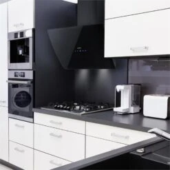 Annabelle 60 Dunstabzugshaube Umluftset 595 M³/h Touch-Armatur Schwarz -Outdoor Grills Verkaufsgeschäft 60002315 yy 0003 ambient Klarstein Annabelle 60 Dunstabzugshaube schwarz