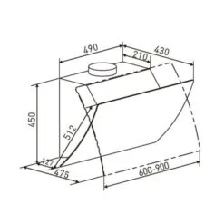 Annabelle 60 Dunstabzugshaube Umluftset 595 M³/h Touch-Armatur Schwarz -Outdoor Grills Verkaufsgeschäft 60002315 yy 0008 logo Klarstein Annabelle60 Dunstabzugshaube schwarz