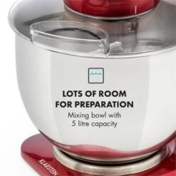 Curve Plus Küchenmaschinen-Set | 5l | 4-in-1 Fleischwolf | Rot -Outdoor Grills Verkaufsgeschäft 60002329 yy 0009 logo Klarstein Curve Plus Kuechenmaschinen Set rot