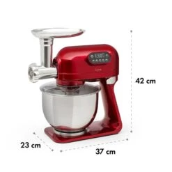 Curve Plus Küchenmaschinen-Set | 5l | 4-in-1 Fleischwolf | Rot -Outdoor Grills Verkaufsgeschäft 60002329 yy 0012 logo Klarstein Curve Plus Kuechenmaschinen Set rot