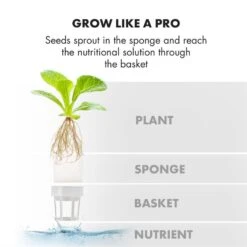 GrowIt Farm Starter Kit Asia 28 Pflanzen 48W 8Ltr Asia-Seeds Nährlösung -Outdoor Grills Verkaufsgeschäft 60002406 yy 0009 logo Klarstein GrowIt Farm Smart Indoor Garden 8 Liter