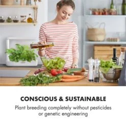 GrowIt Cuisine Starter Kit Salad 12 Pflanzen 25W LED 2Ltr Salad-Seeds Nährlösung -Outdoor Grills Verkaufsgeschäft 60002417 yy 0002 logo Klarstein GrowIt Cuisine Smart Indoor Garden