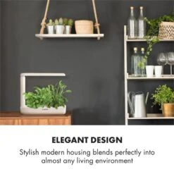 GrowIt Cuisine Starter Kit Salad 12 Pflanzen 25W LED 2Ltr Salad-Seeds Nährlösung -Outdoor Grills Verkaufsgeschäft 60002417 yy 0006 logo Klarstein GrowIt Cuisine Smart Indoor Garden