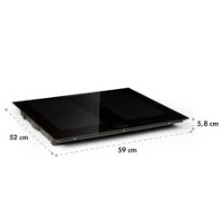 Kalahari Delicatessa Einbau-Ofen-Set Induktion 7000W 68Ltr Schwarz Edelstahl -Outdoor Grills Verkaufsgeschäft 60002585 yy 0012 logo Klarstein Delicatessa 60 Einbaukochfeld schwarz