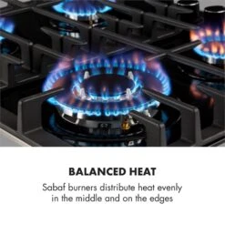 Kalahari Ignito Einbau-Ofen-Set Elektro / Gas 68Ltr Schwarz Edelstahl -Outdoor Grills Verkaufsgeschäft 60002586 yy 0008 logo Klarstein Ignito 4 Zonen Gaskochfeld schwarz