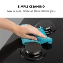 Kalahari Ignito Einbau-Ofen-Set Elektro / Gas 68Ltr Schwarz Edelstahl -Outdoor Grills Verkaufsgeschäft 60002586 yy 0010 logo Klarstein Ignito 4 Zonen Gaskochfeld schwarz