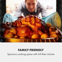 Gusteau Delicatessa Einbau-Ofen-Set Induktion 7000W 64Ltr Weiß Edelstahl -Outdoor Grills Verkaufsgeschäft 60002590 yy 0005 logo Klarstein Gusteau Elektrischer Einbaubackofen weiss