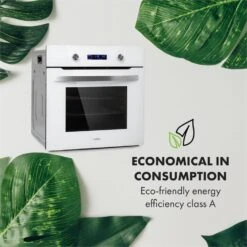 Gusteau Delicatessa Einbau-Ofen-Set Induktion 7000W 64Ltr Weiß Edelstahl -Outdoor Grills Verkaufsgeschäft 60002590 yy 0006 logo Klarstein Gusteau Elektrischer Einbaubackofen weiss